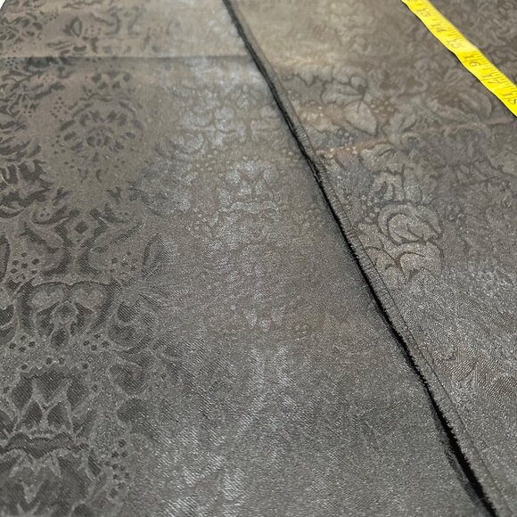 Set of 3 Black Brocade Table Runner Elegant Sophisticated 12" x 72" Paisley EUC - Picture 8 of 8
